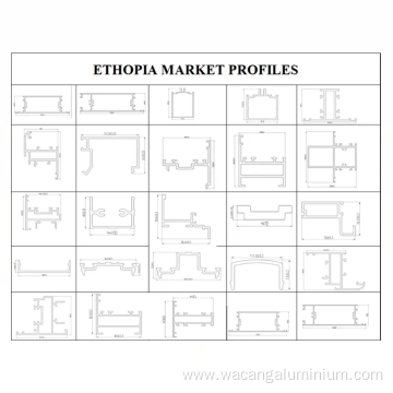 Ethiopia Market Aluminium Profile for Alco-5 system